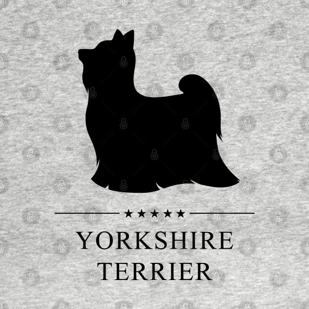 Yorkshire Terrier Black Silhouette by millersye